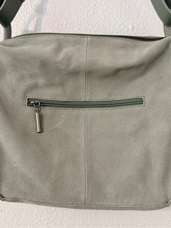 the Sak Suede Shoulder Bag in Sage Green with Adjustable Strap main image 14